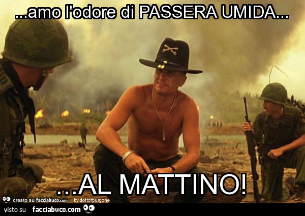 Amo l'odore di passera umida… al mattino