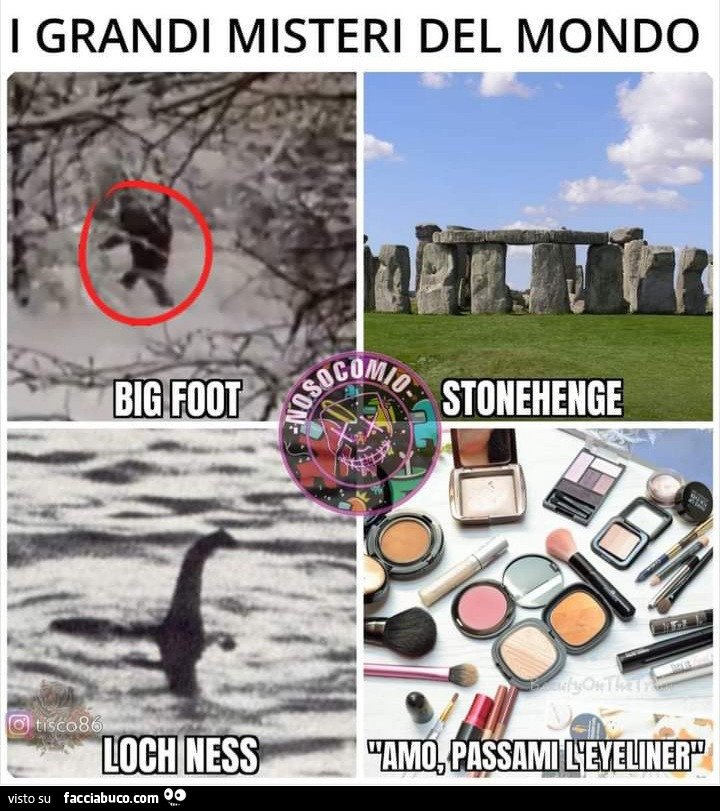 I grandi misteri del mondo big foot Stonehenge Loch ness