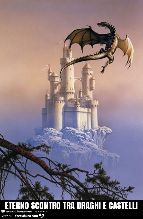 Eterno scontro tra draghi e castelli