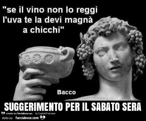 Suggerimento per il sabato sera