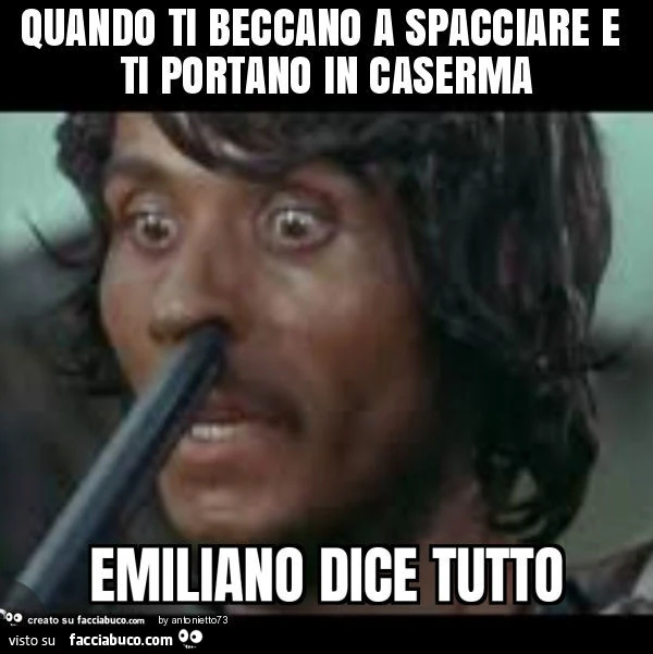 Quando ti beccano a spacciare e ti portano in caserma