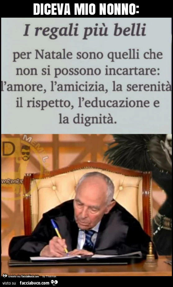 Diceva mio nonno