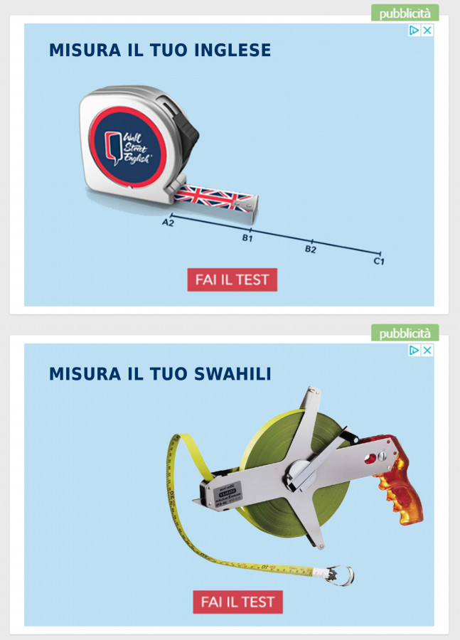 MISURA IL TUO INGLESE MISURA IL TUO SWAHILI MEME CORDA METRICA