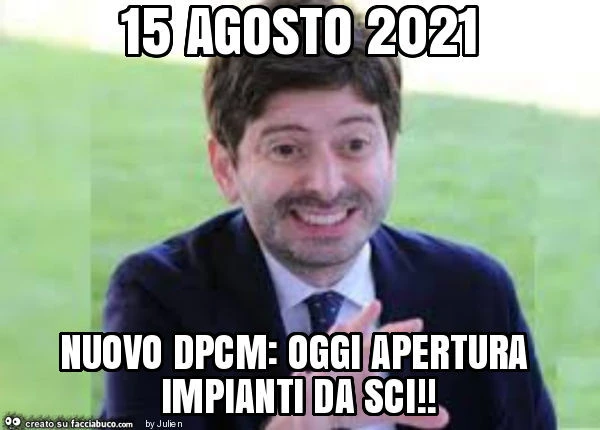 15 agosto 2021 nuovo dpcm: oggi apertura impianti da sci