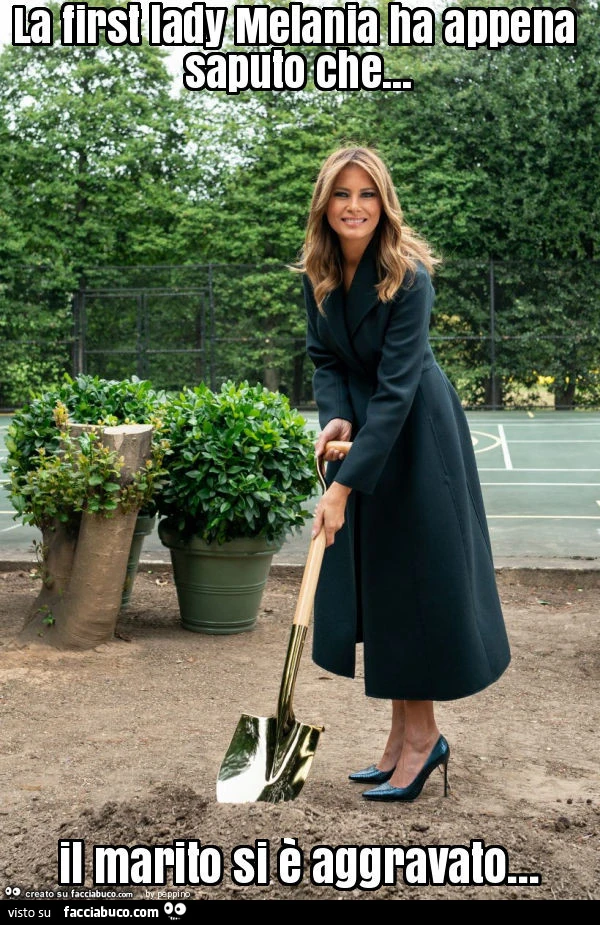 La first lady melania ha appena saputo che&hellip; il marito si è aggravato