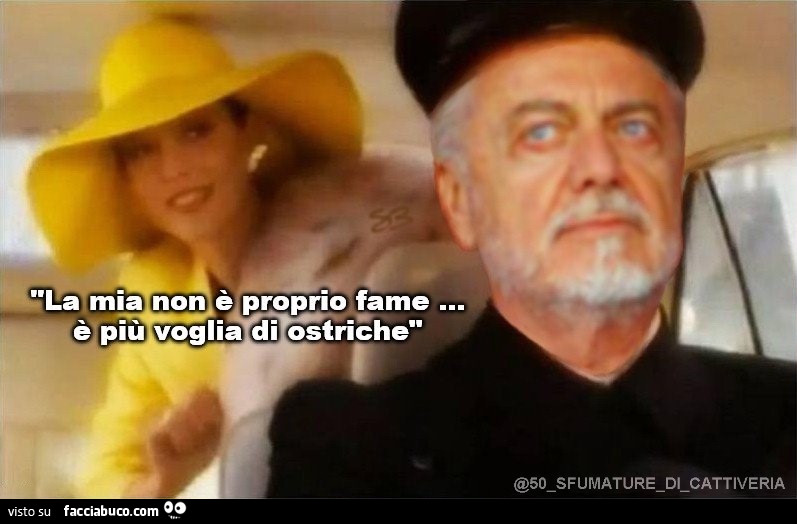 La mia non è proprio fame… è più voglia di ostriche