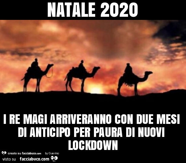 Natale 2020 i re magi arriveranno con due mesi di anticipo per paura di nuovi lockdown