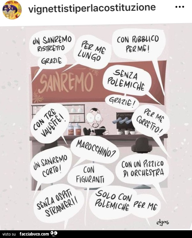 Un Sanremo ristretto grazie