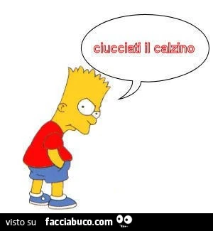 Bart: ciucciati il calzino