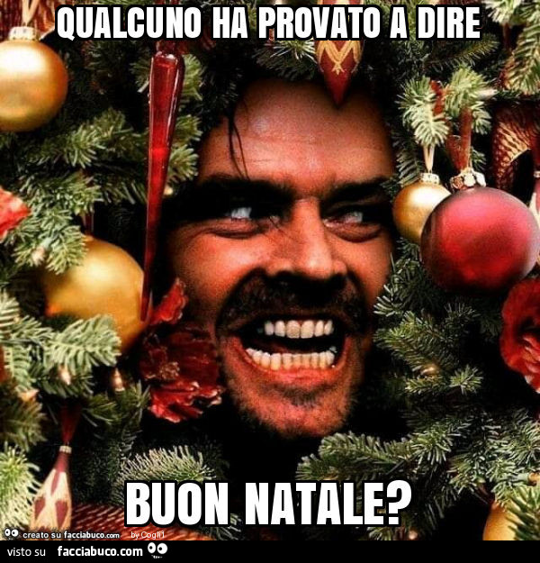 Qualcuno ha provato a dire buon natale?