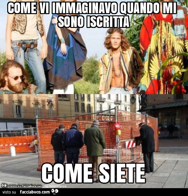 Come vi immaginavo quando mi sono iscritta come siete