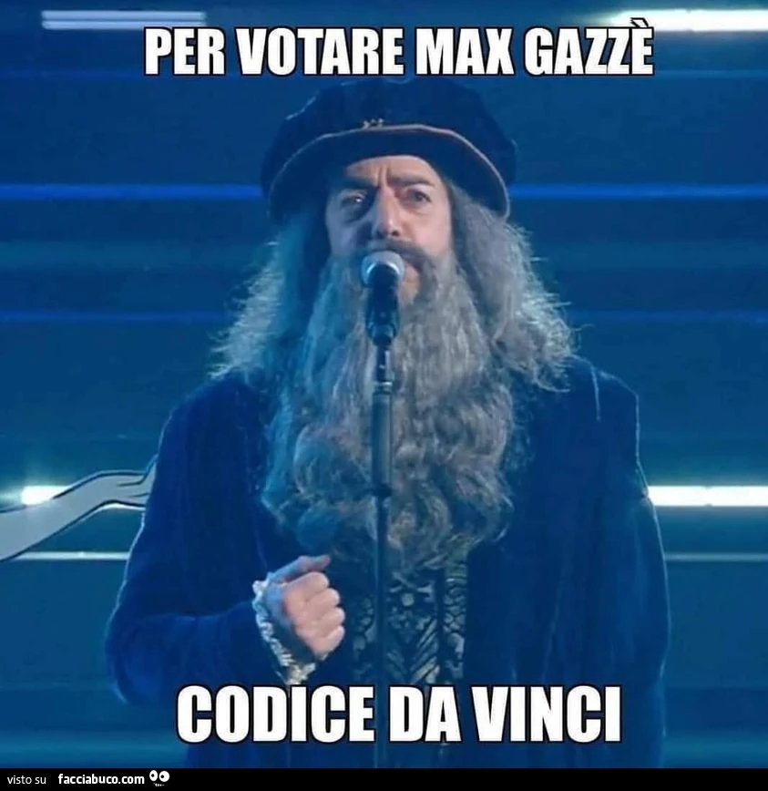 Per votare gazzè codice da vinci