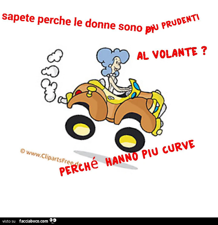 Sapete perché le donne sono più prudenti al volante? Perchè hanno più curve