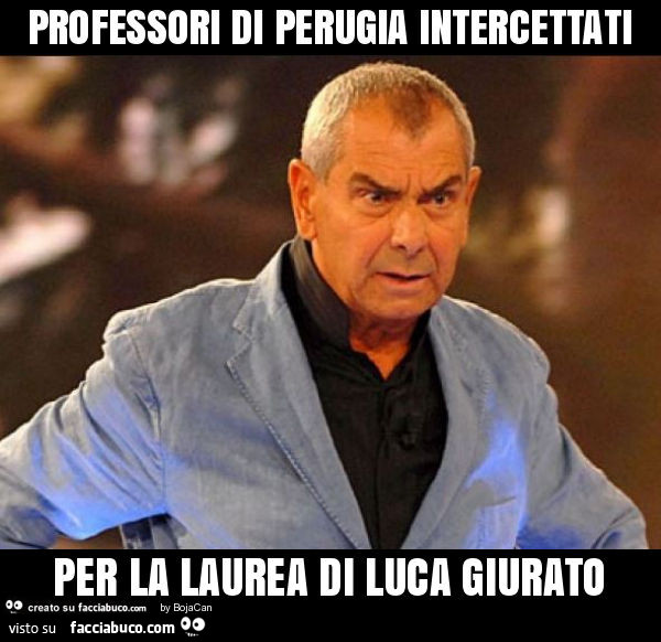 Professori di perugia intercettati per la laurea di luca giurato