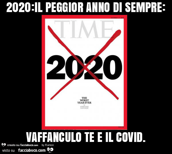 2020: il peggior anno di sempre: vaffanculo te e il covid