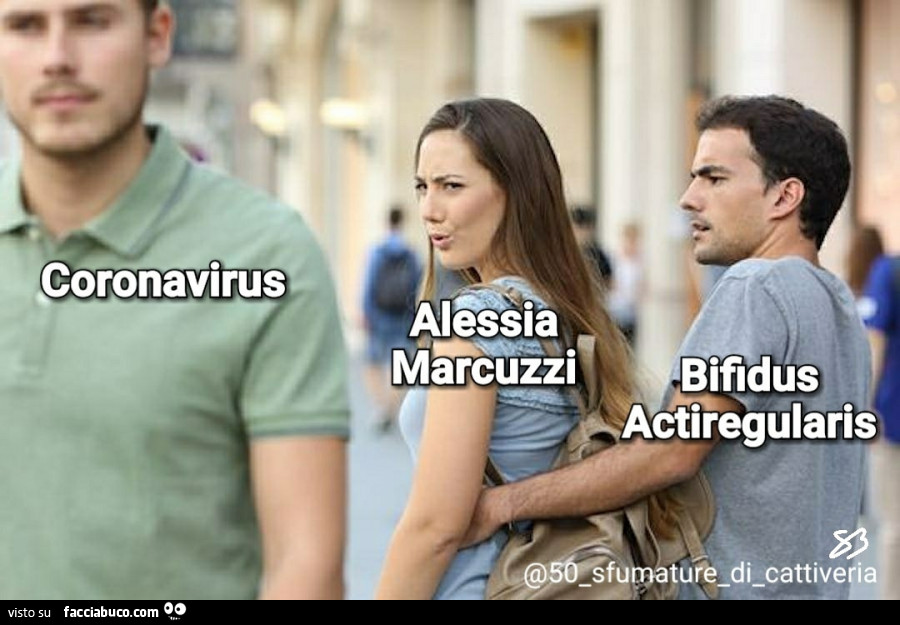 Coronavirus Alessia Marcuzzi Bifidus Actiregularis
