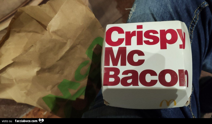 Crispy Mc Bacon al sacco