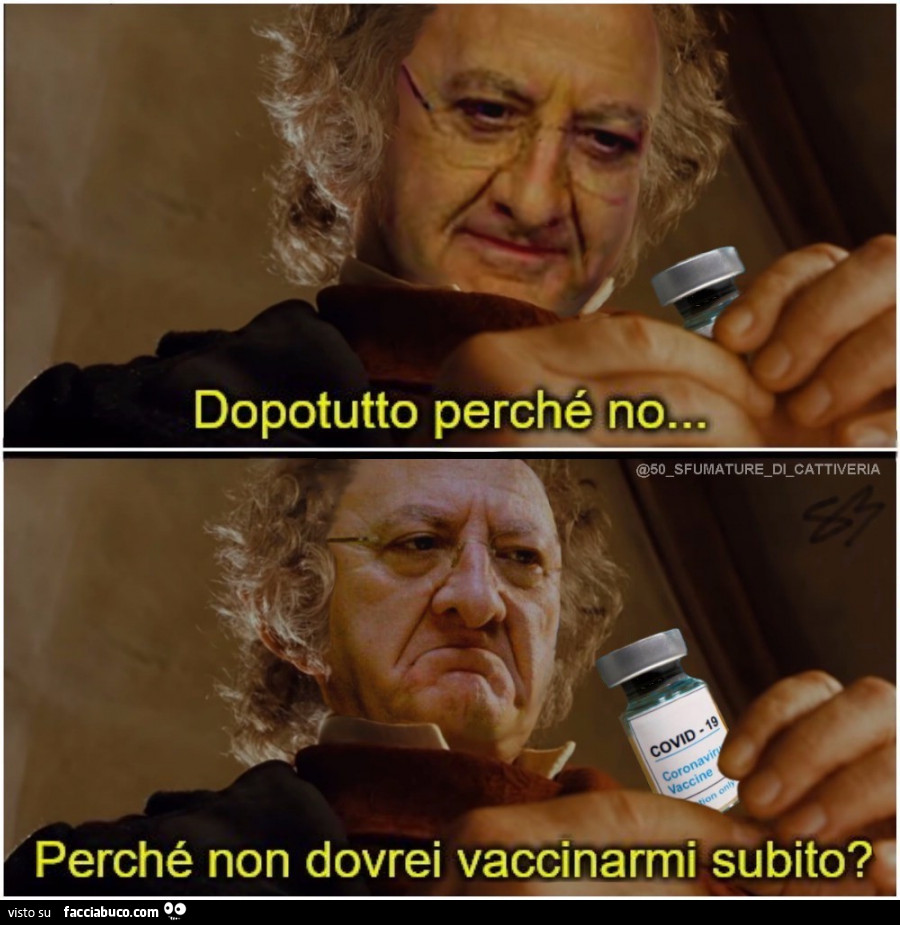 Dopo tutto perchè no. Perchè non dovrei vaccinarmi subito?