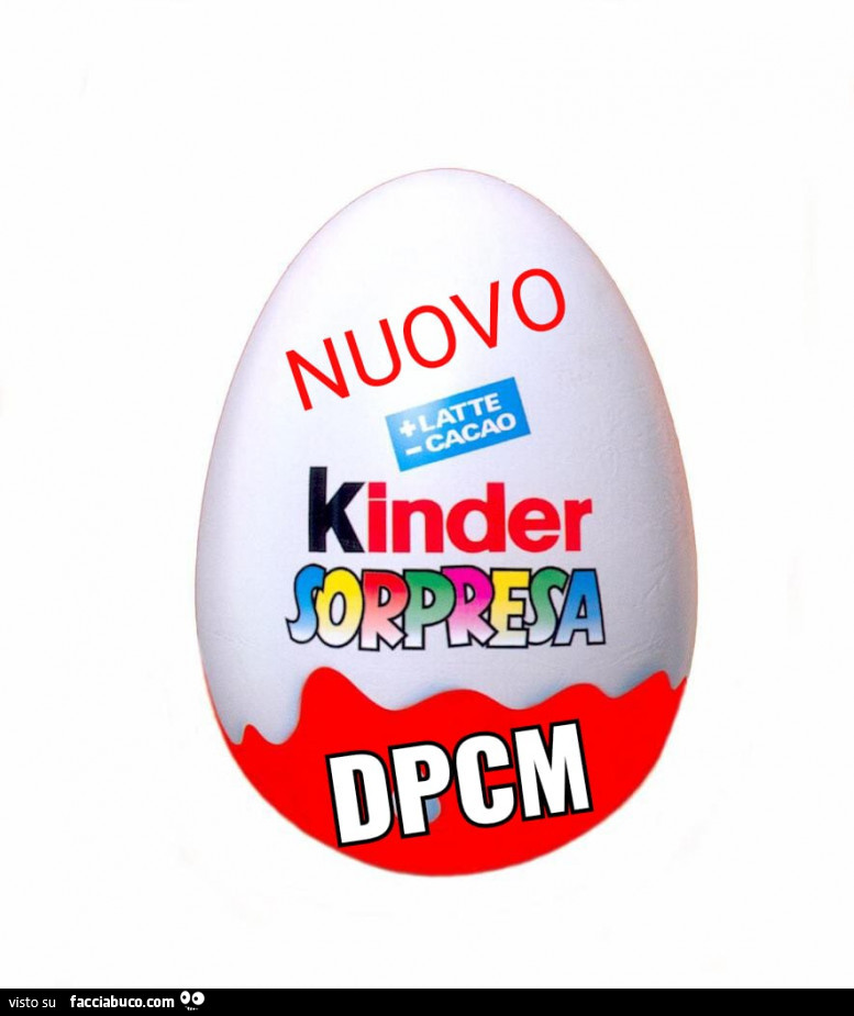 Nuovo Kinder Sorpresa DPCM