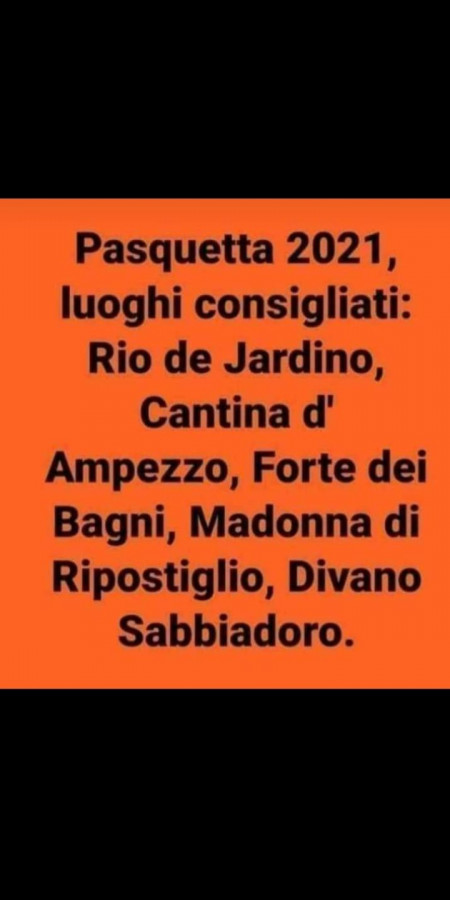 Pasquetta 2021