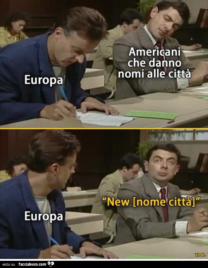 Europa americani che danno nomi alle città