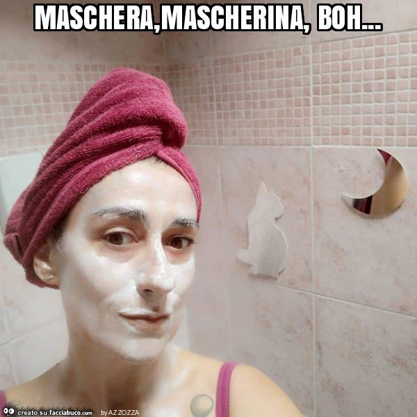 Maschera, mascherina, boh