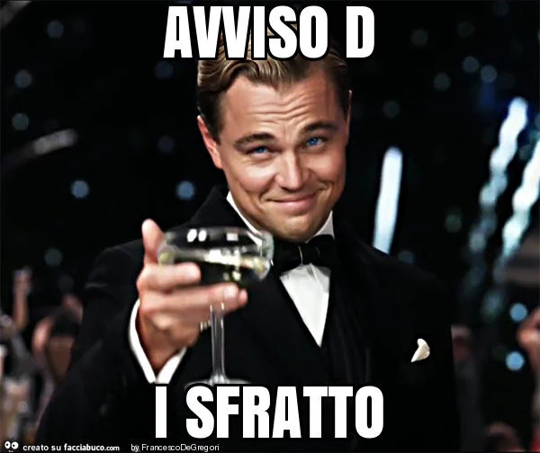Avviso d i sfratto