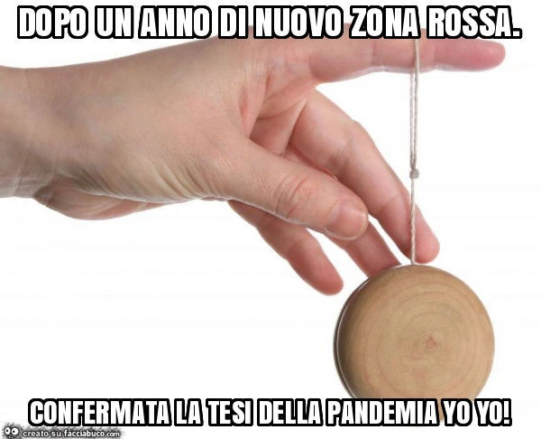 Dopo un anno di nuovo zona rossa. Confermata la tesi della pandemia yo yo