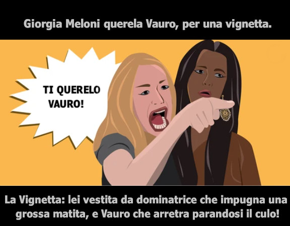 La Meloni querela Vauro