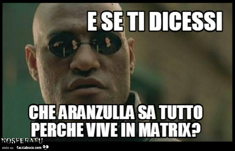 E se ti dicessi che Aranzulla sa tutto perché vive in Matrix?