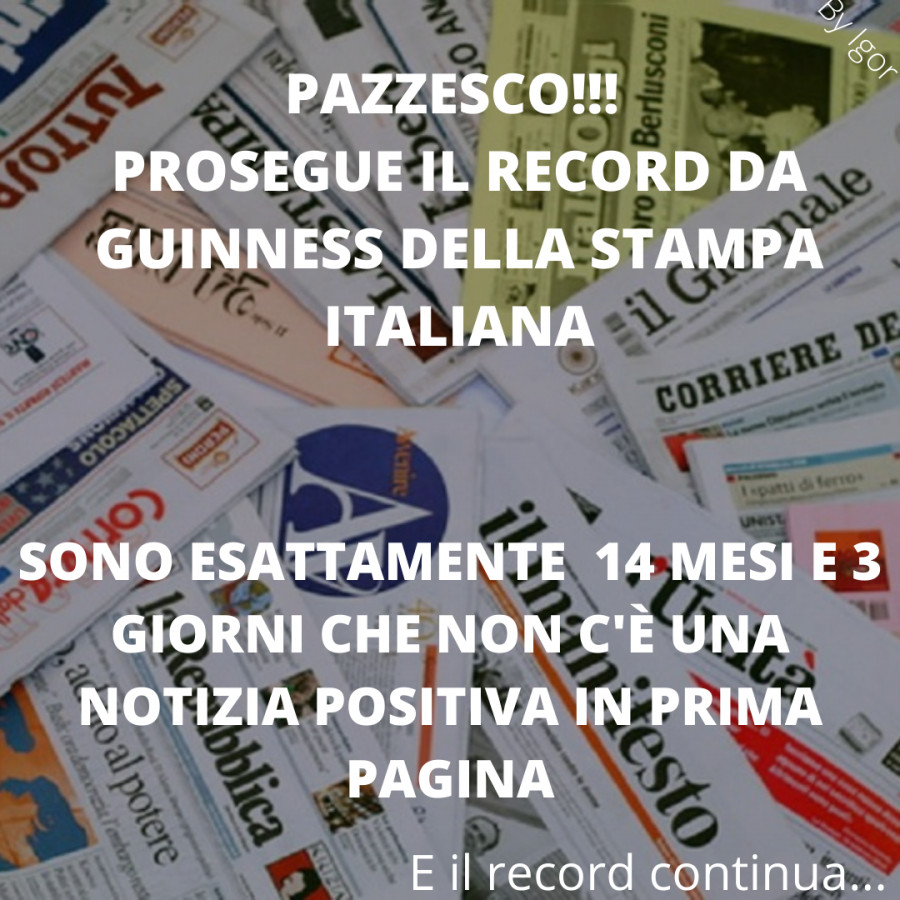 Stampa italiana da record