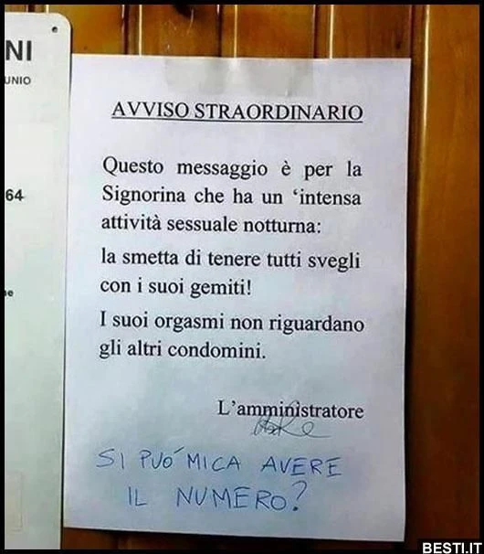 Avviso straordinario