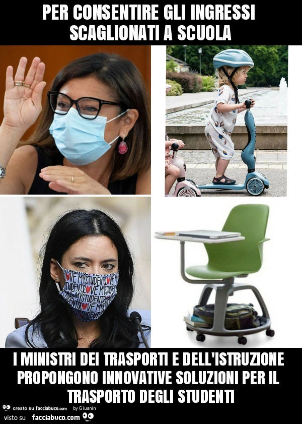 Per consentire gli ingressi scaglionati a scuola i ministri dei trasporti e dell'istruzione propongono innovative soluzioni per il trasporto degli studenti
