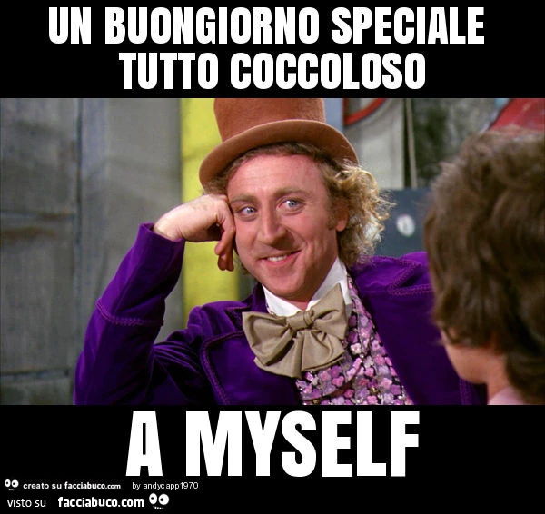 Un buongiorno speciale tutto coccoloso a myself