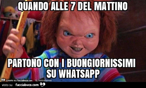 Quando alle 7 del mattino partono con i buongiornissimi su whatsapp
