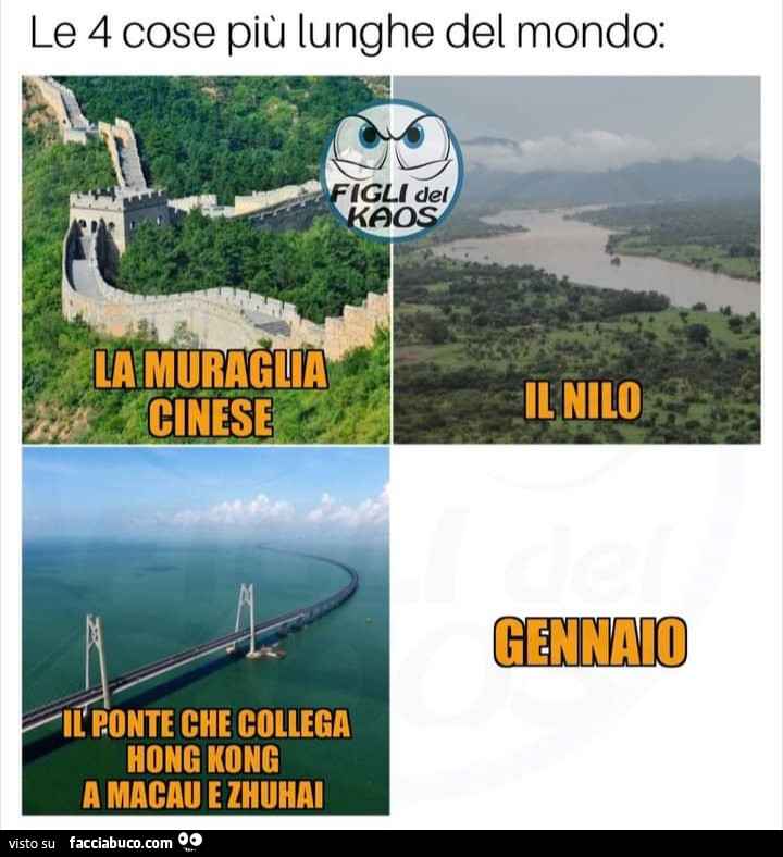 Le 4 cose più lunghe del mondo