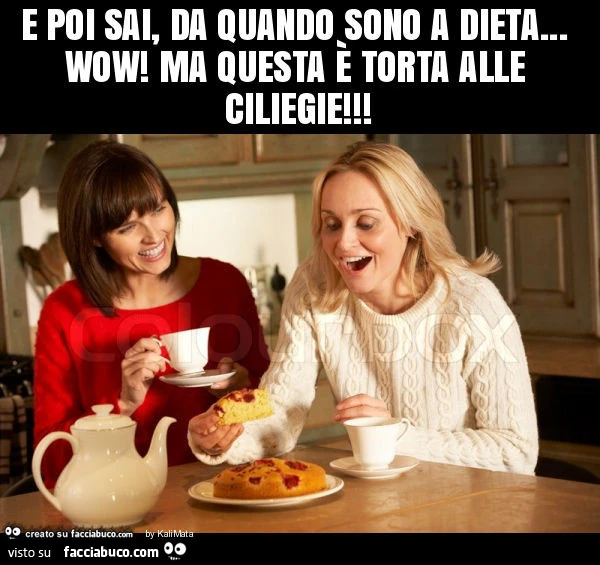 E poi sai, da quando sono a dieta&hellip; wow! Ma questa è torta alle ciliegie