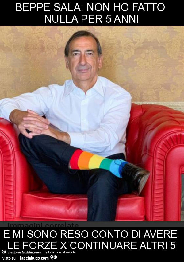 Beppe sala: non ho fatto nulla per 5 anni e mi sono reso conto di avere le forze x continuare altri 5