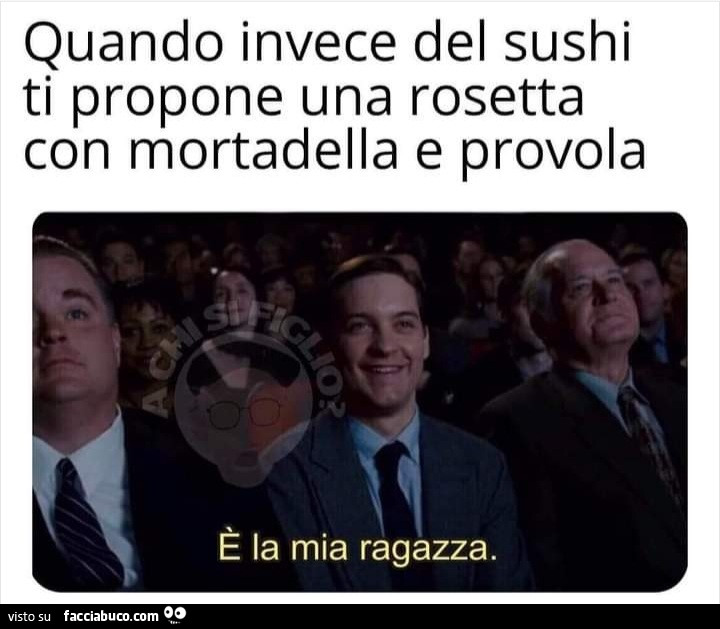 Quando invece del sushi ti propone una rosetta