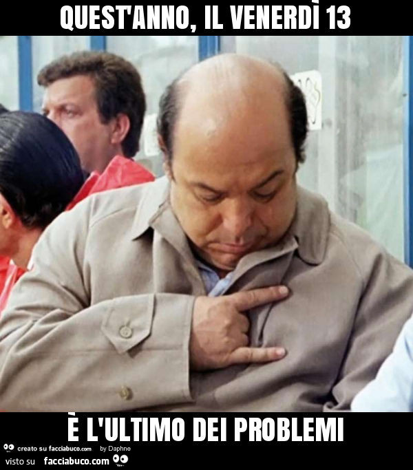 Quest'anno, il venerdì 13 è l'ultimo dei problemi