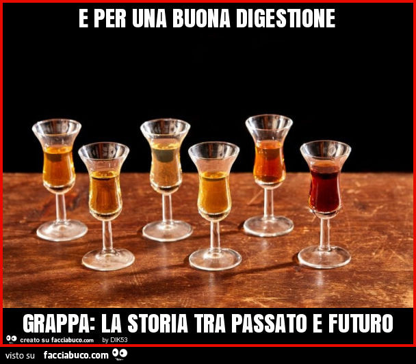 E per una buona digestione grappa: la storia tra passato e futuro