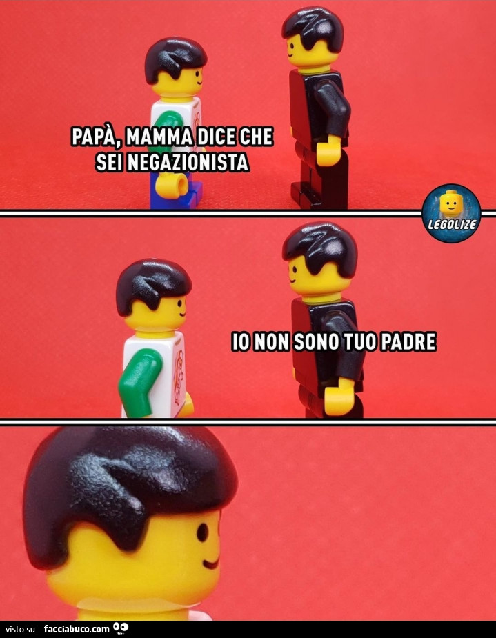 Papà, mamma dice che sei negazionista. Io non sono tuo padre