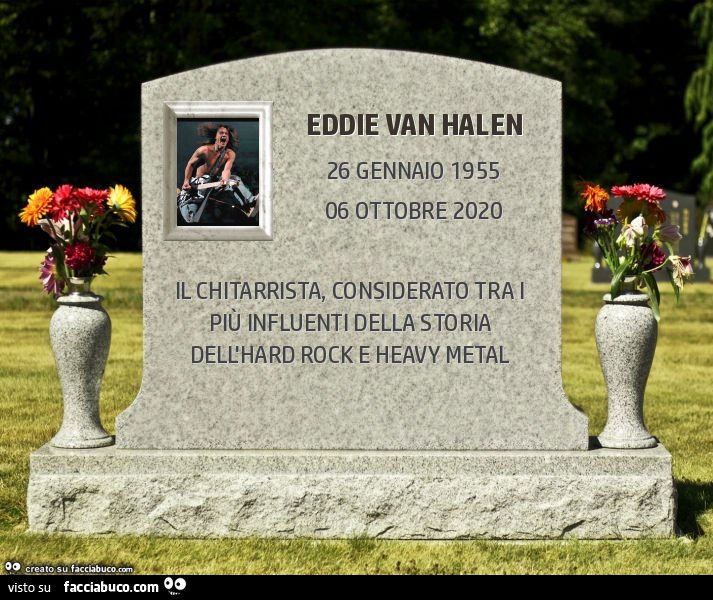 Eddie van halen. Il chitarrista, considerato tra i più influenti della storia dell'hard rock e heavy metal
