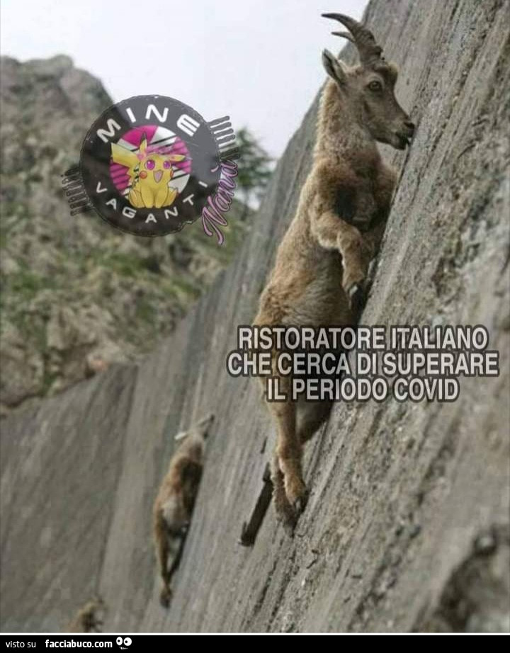 Ristoratore italiano che cerca di superare il periodo covid