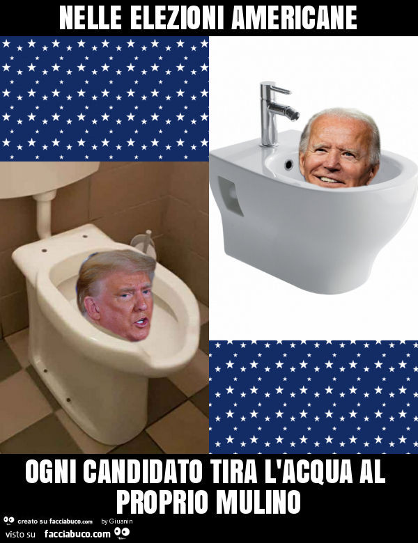 Nelle elezioni americane ogni candidato tira l'acqua al proprio mulino