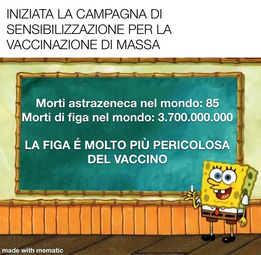 La figa é più pericolosa del vaccino