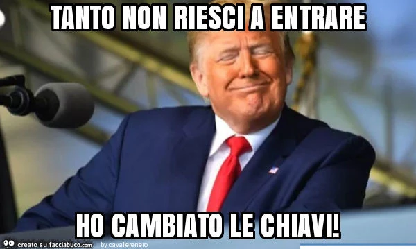 Tanto non riesci a entrare ho cambiato le chiavi