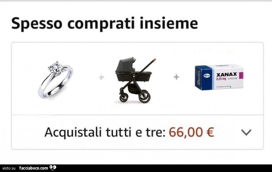 Spesso comprati insieme. Anello carrozzina xanax