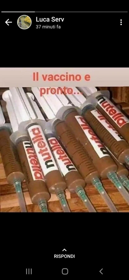 Siringhe di Nutella come vaccino, è pronto