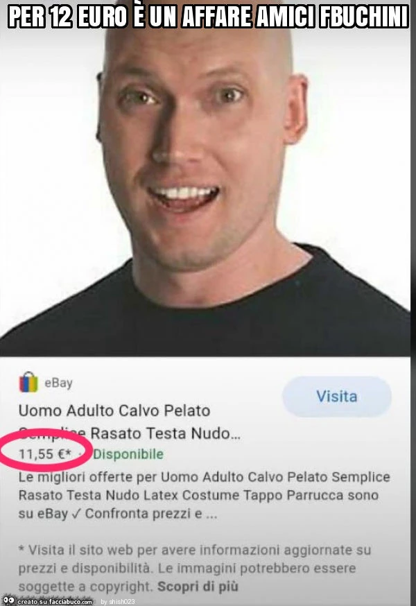 Per 12 euro è un affare amici fbuchini